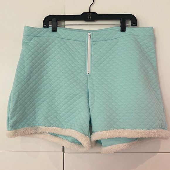 Powder Legit Soft Gurl Hours Fur Trim Shorts - Picture 1 of 1